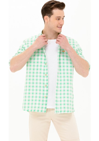 Erkek Nil Gömlek Desenli 50263337-VR083