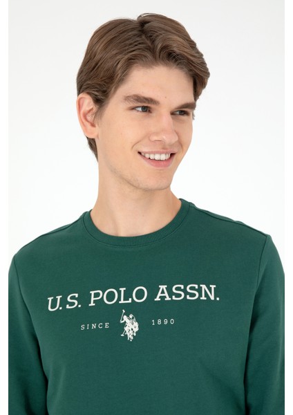 U.S. Polo Assn. Erkek Koyu Yeşil Sweatshirt 50293362-VR079