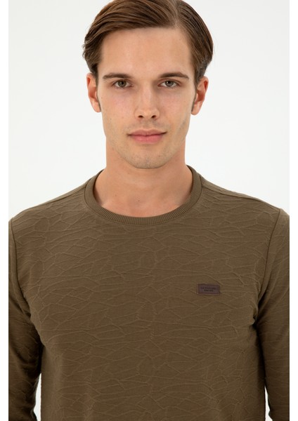 Erkek Haki Sweatshirt 50290602-VR027