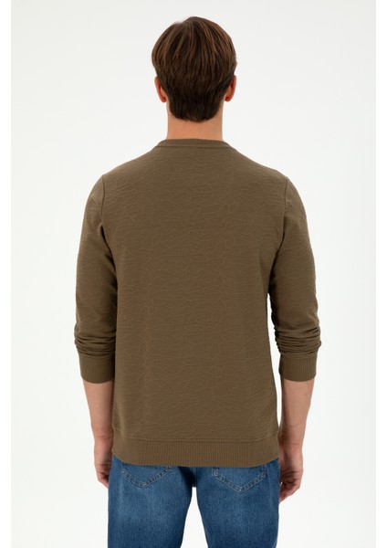 Erkek Haki Sweatshirt 50290602-VR027
