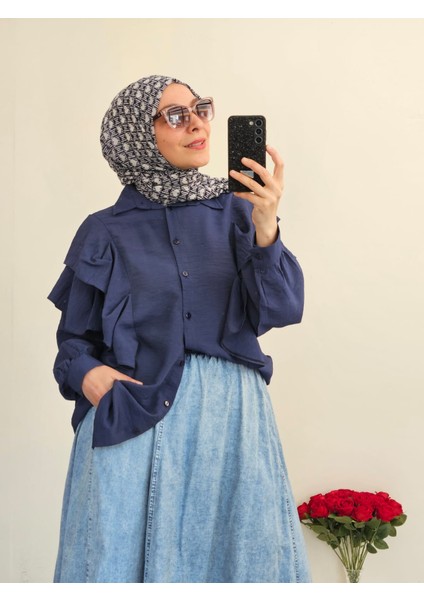 Oversize Volon Detaylı Kadın Gömlek fırsatları