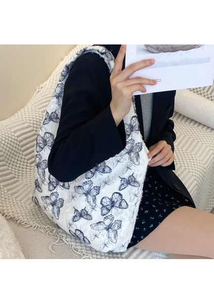 Dantel Büyük Kapasiteli Kanvas Omuz Çantası (Yurt Dışından) fiyatları