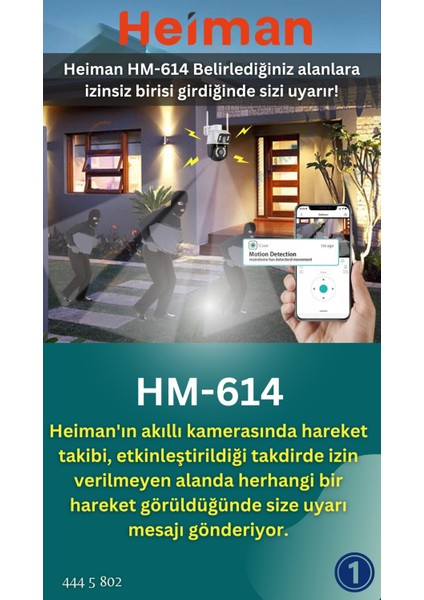 HM-614 2 Kameralı Wifi 6mp Onvif Dış Ip Ptz Iç Dış Mekan Kamera