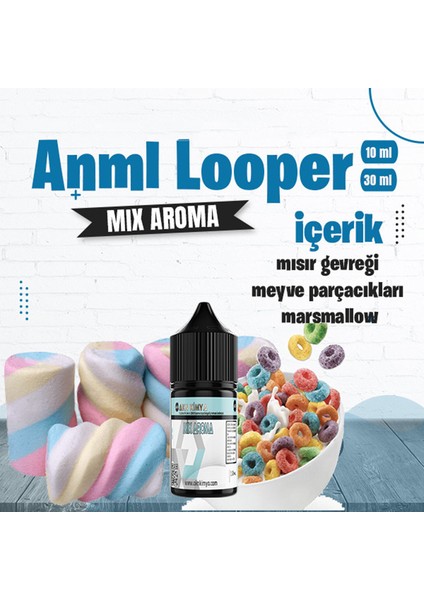 Anml Looper Mix Aroma Meyveli Mısır Gevreği Gıda Aroması 10 ml
