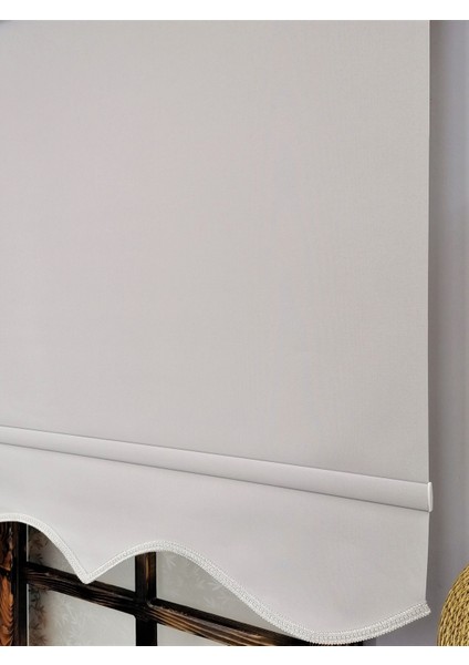 Stor Perde Kalın İthal Mat Açık Gri Etek Dilimli 270 x 260 cm Pilesiz Tasarım fiyatları