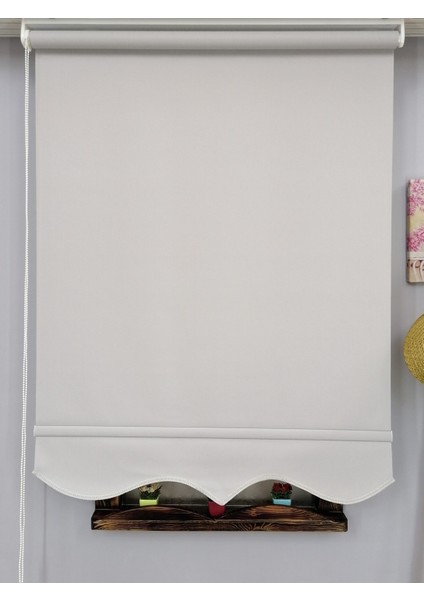 Stor Perde Kalın İthal Mat Açık Gri Etek Dilimli 270 x 260 cm Pilesiz Tasarım fırsatları