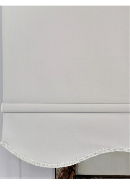 Stor Perde Kalın İthal Mat Açık Gri Etek Dilimli 270 x 260 cm Pilesiz Tasarım indirimleri