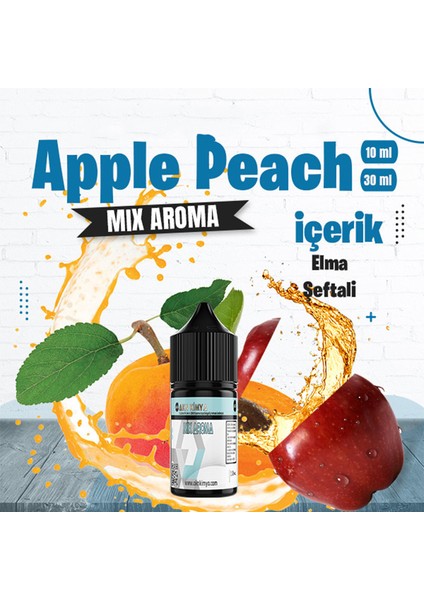 Apple Peach Mix Aroma Elma Şeftali Gıda Aroması 10 ml