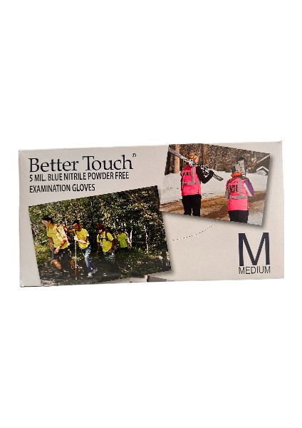 Better Touch Mavi Nitril Pudrasız Eldiven 100LÜ M