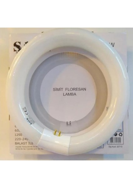 22W Simit Floresan G10Q 22W/865