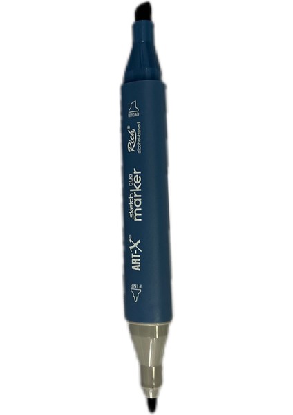 Art-X Sketch Marker Çift Taraflı Kalem NO:7545 Aoki Grey