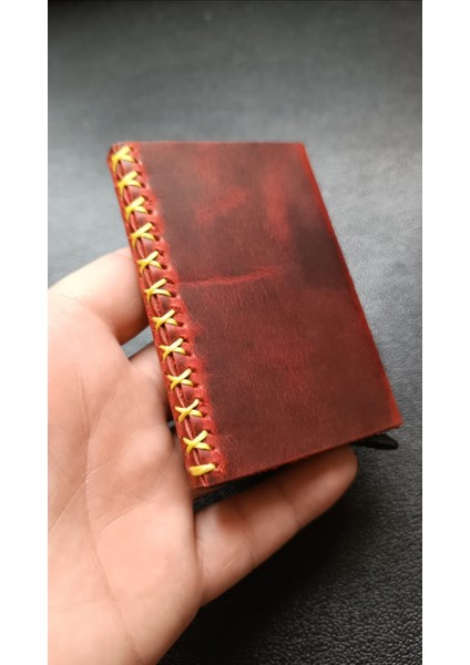 Galatasaray Hakiki Deri El Yapımı RFİD Güvenlikli Mekanizmalı Kartlık modelleri