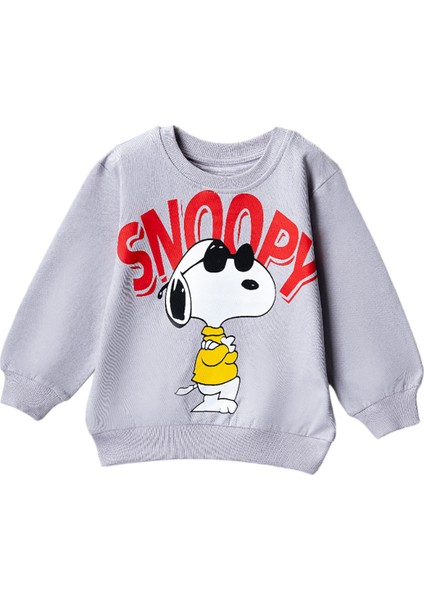 30224 3-7 Yaş Snoopy Baskılı Sweat
