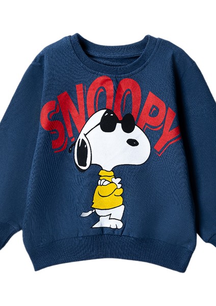30224 3-7 Yaş Snoopy Baskılı Sweat