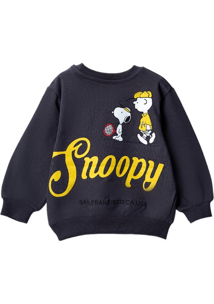 30224 3-7 Yaş Snoopy Baskılı Sweat modelleri
