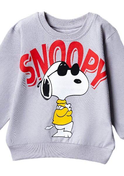 30224 3-7 Yaş Snoopy Baskılı Sweat