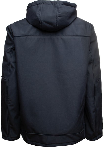 Softshell Kapşonlu Parçalı Mont