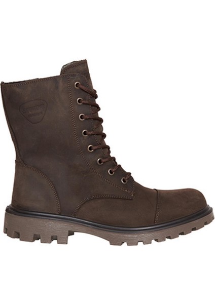 Su Geçirmez Deri Kahve Kadın Bot Z7107NKA