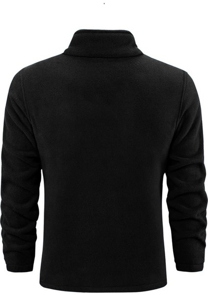 Erkek Ultra Isı Peluş Astarlı Cepli Tam Fermuarlı Polar Ceket modelleri