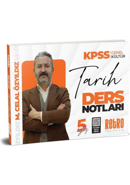 Retro Yayıncılık 2025 KPSS Genel Yetenek 5yüz Tarih Ders Notu - Mehmet Celal Özyıldız