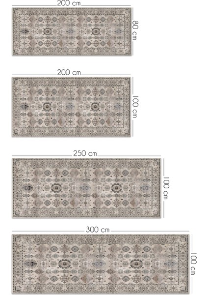 Zeran Şönil Doğal Pamuk Tabanlı Yolluk Kaymaz Yıkanabilir Koridor Halısı modelleri