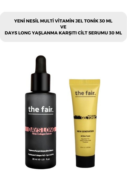 The Fair. Multi Vitamin Jel Tonik 30 ml ve Cilt Serumu 30 ml