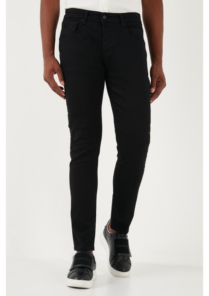Streç Pamuklu Slim Fit Normal Bel Dar Paça Jeans Erkek Kot Pantolon 1120S01NAPOLI fırsatları