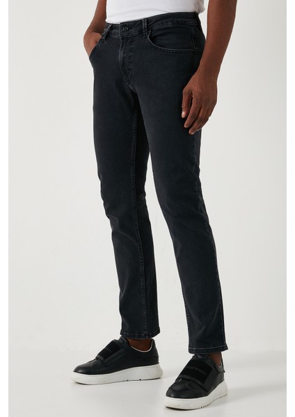 Streç Pamuklu Regular Fit Normal Bel Boru Paça Jeans Erkek Kot Pantolon 2211S23PARMA
