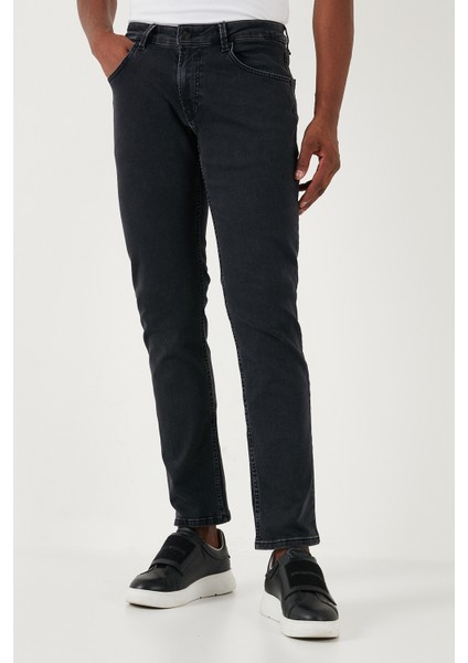 Streç Pamuklu Regular Fit Normal Bel Boru Paça Jeans Erkek Kot Pantolon 2211S23PARMA