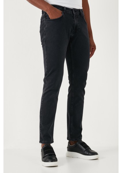Streç Pamuklu Regular Fit Normal Bel Boru Paça Jeans Erkek Kot Pantolon 2211S23PARMA