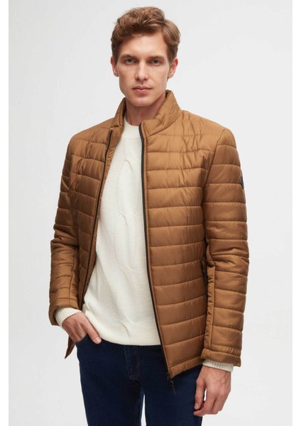 Ds Damat Slim Fit Tarçın Rüzgar Geçirmez Elyaf Dolgulu Mont 3HF07ORT04262