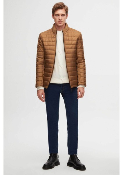 Ds Damat Slim Fit Tarçın Rüzgar Geçirmez Elyaf Dolgulu Mont 3HF07ORT04262 fiyatları