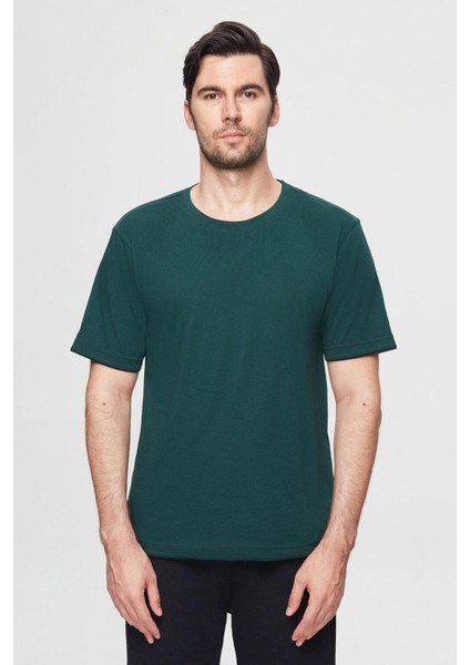 Yeşil %100 Pamuklu Kısa Kollu 3'lü Pijama Takimi 3EC84ORT05PJM fırsatları