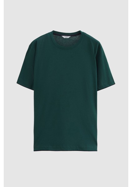 Yeşil %100 Pamuklu Kısa Kollu 3'lü Pijama Takimi 3EC84ORT05PJM