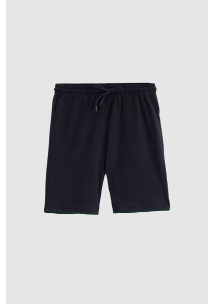 Yeşil %100 Pamuklu Kısa Kollu 3'lü Pijama Takimi 3EC84ORT05PJM