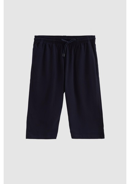 Lacivert %100 Pamuklu Kısa Kollu 2'li Pijama Takimi 3EC84ORTKKPJM