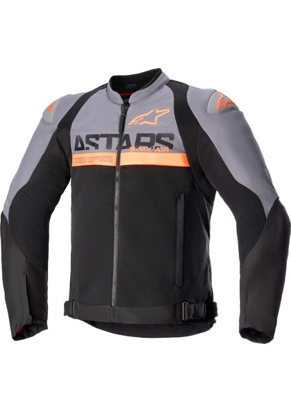 Smx Air Korumalı Motosiklet Montu Gri / Siyah / Oranj