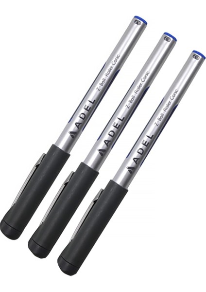 Z Ball Konik Roller Kalem Mavi 3 Adet