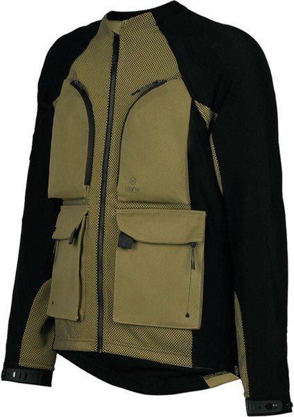 Tor Korumalı Motosiklet Montu Siyah / Haki