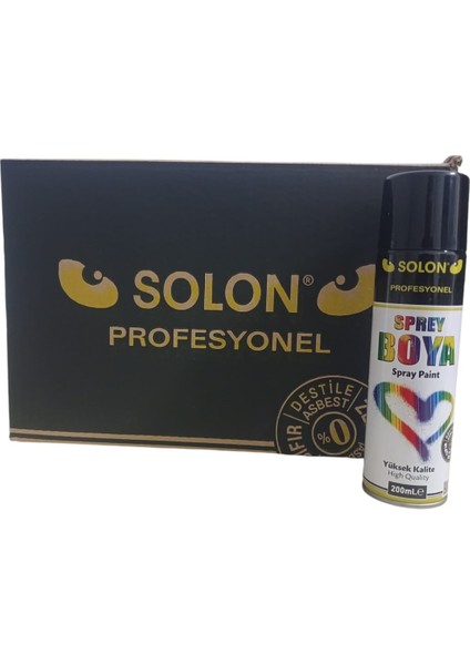 30 Adet (1 Koli) Sprey Boya Sarı 200 Ml.