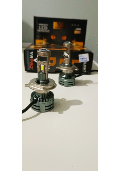 H4 Mercekli Mega LED Farled Zenon 75W 20.000 Lümen Garantili H4MERCEKLİ Güçlü Aydınlaltma