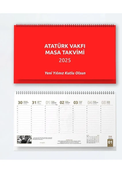 Atatürk Vakfı Yayınevi Atatürk Vakfı 2025 Masa Sümen Takvimi