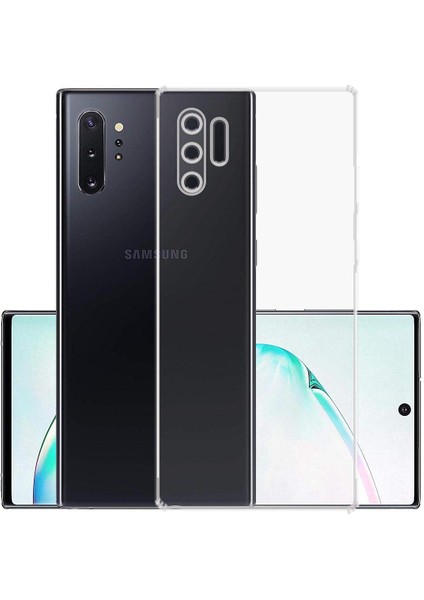 Samsung Galaxy Note 10 Plus Kılıf Kamera Korumalı Süper Silikon
