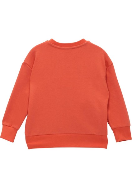 Kız Çocuk Cep Detaylı Baskılı Sweatshirt - Narçiçeði modelleri