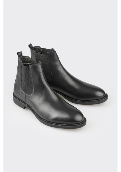 Siyah Deri Erkek Günlük Bot fiyatları