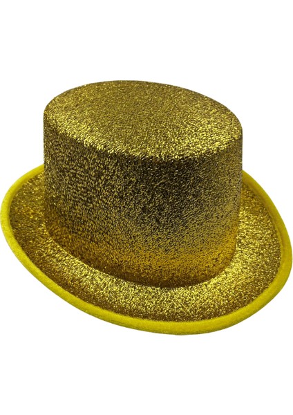 Gold Lüks Gofrajlı Sihirbaz Model Şapka