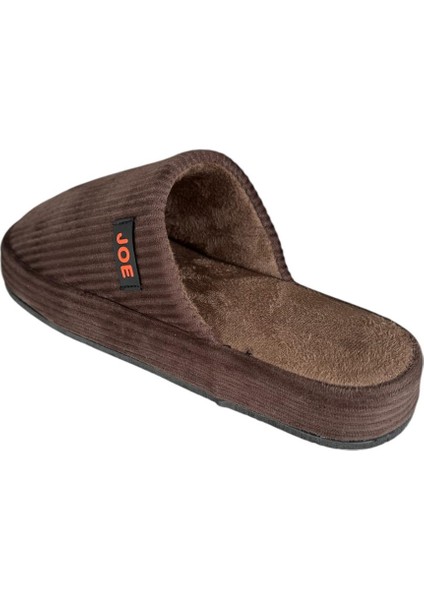 Erkek Pofuduk Ev Terliği KAHVERENGİ