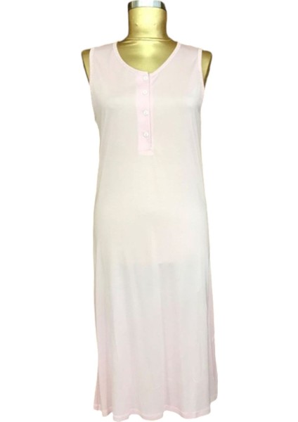 -5532-BAYAN Sıfırkol Gecelik-Pembe fırsatları