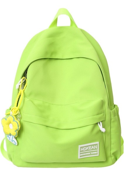 Ortaokul ve Lise Öğrencisi Okul Çantası Düz Renk Küçük Taze Sevimli Basit Sırt Çantası (Yurt Dışından)