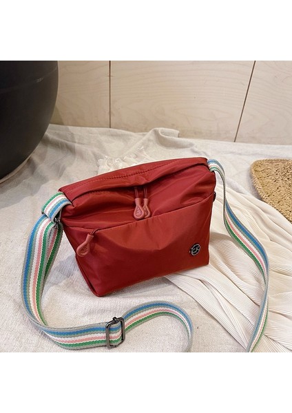 Gündelik ve Basit Naylon Çapraz Çanta, Hafif, Su Geçirmez Küçük Omuz Çantası, Hafif ve Çok Yönlü Banliyö Omuz Telefon Çantası, Hamur Tatlısı Çanta (Yurt Dışından)